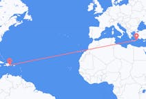出发地 多米尼加共和国出发地 聖多明哥目的地 希腊卡尔帕索斯的航班