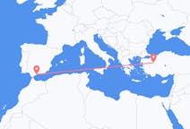 Loty z Kutahya, Turcja do Malaga, Hiszpania