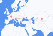 Flights from Shymkent to Lyon