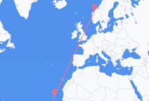 出发地 佛得角出发地 薩爾島目的地 挪威莫尔德的航班