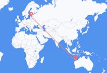 Flyg från Karratha, Australien till Riga, Lettland