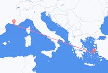 Flights from Marseille, France to Icaria, Greece