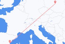 Flyreiser fra Castellón de la Plana, Spania til Łódź, Polen