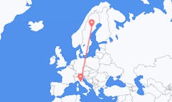 Flyrejser fra Lycksele, Sverige til Firenze, Italien