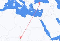 Flyg från N Djamena, Tchad till Ankara, Turkiet