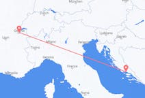 出发地 瑞士出发地 日內瓦目的地 克罗地亚斯普利特的航班