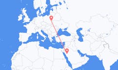 Flyreiser fra Al-`Ula, Saudi-Arabia til Lublin, Polen