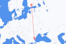 Flights from Burgas, Bulgaria to Helsinki, Finland