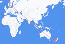 出发地 新西兰因弗卡吉尔目的地 挪威奥斯陆的航班