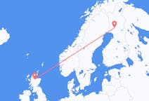 出发地 芬兰出发地 罗瓦涅米前往苏格兰的印威內斯的航班