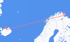 Flüge von Vadsø, Norwegen nach Akureyri, Island