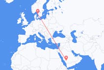 Flights from Bisha, Saudi Arabia to Gothenburg, Sweden