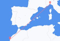 Fly fra Essaouira til Genova