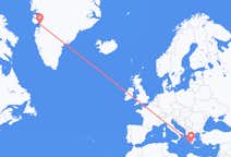 出发地 希腊出发地 卡拉马塔目的地 格陵兰伊卢利萨特的航班