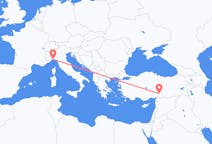 Fly fra Kahramanmaraş til Genova