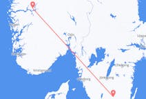 Vluchten van Sogndal, Noorwegen naar Växjö, Zweden
