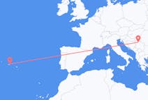 Flights from São Jorge to Belgrade
