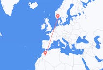 Flyrejser fra Zagora, Marokko til Kristiansand, Norge