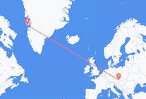 Flights from Qeqertarsuaq, Greenland to Vienna, Austria