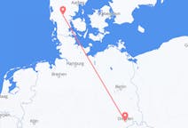 Flyrejser fra Dresden, Tyskland til Billund, Danmark