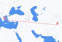 Flyrejser fra Peshawar til Athen