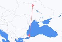Vluchten van Kiev, Oekraïne naar Istanboel, Turkije