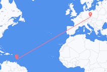 Flyreiser fra Saint Vincent, St. Vincent og Grenadinene til Pardubice, Tsjekkia
