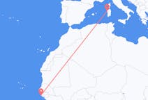 Voli da Cap Pattinaggio, Senegal to Alghero, Italia
