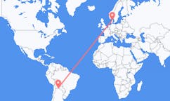 Flights from Yacuíba, Bolivia to Aalborg, Denmark