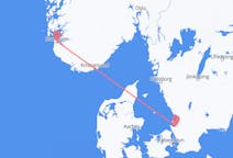 Vluchten van Stavanger naar Ängelholm