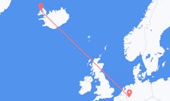 Flyreiser fra Köln, Tyskland til Ísafjörður, Island