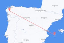 Flyrejser fra Santiago de Compostela, Spanien til Ibiza, Spanien