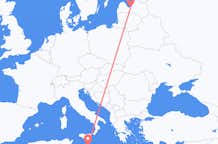 Vluchten van Riga, Pescara naar Malta