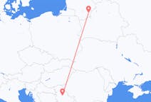 Vols de Vilnius, Lituanie pour Belgrade, Serbie