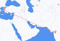 出发地 印度出发地 舍地目的地 土耳其伊兹密尔的航班