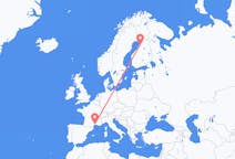 Voli da Montpellier, Francia a Oulu, Finlandia