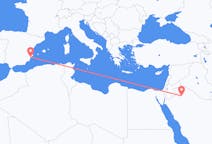 Flyreiser fra Al Jawf-regionen, Saudi-Arabia til Alicante, Spania