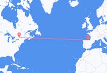 Flyg från Ottawa, Kanada till Santander, Spanien