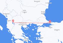 Flyg från Ohrid, Nordmakedonien till Istanbul, Turkiet
