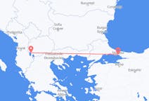 Vols d’Ohrid, Macédoine du Nord pour Istanbul, Turquie