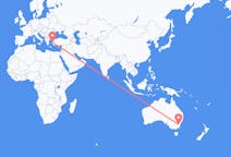 澳大利亚出发地 堪培拉飞往澳大利亚飞往伊兹密尔的航班