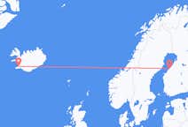 Loty z Kokkola, Finlandia do Reykjaviku, Islandia
