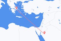 Flyg från Tabuk, Saudiarabien till Aten, Grekland