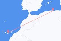 เที่ยวบินจาก Béjaïa สู่ลาสปัลมาส เดอ กรัง คานาเรีย