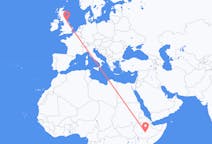 Flights from Goba, Ethiopia to Durham, England, England