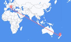 出发地 新西兰皮克顿目的地 意大利那不勒斯的航班