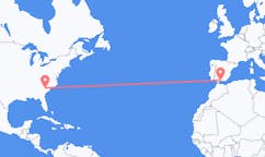 Flyrejser fra Columbia, USA til Malaga, Spanien