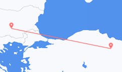 Flyreiser fra Tokat, Tyrkia til Plovdiv, Bulgaria