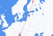 Lennot Pulasta, Kroatia Kajaaniin, Suomi