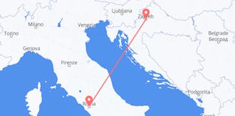 Vluchten van Italië naar Kroatië